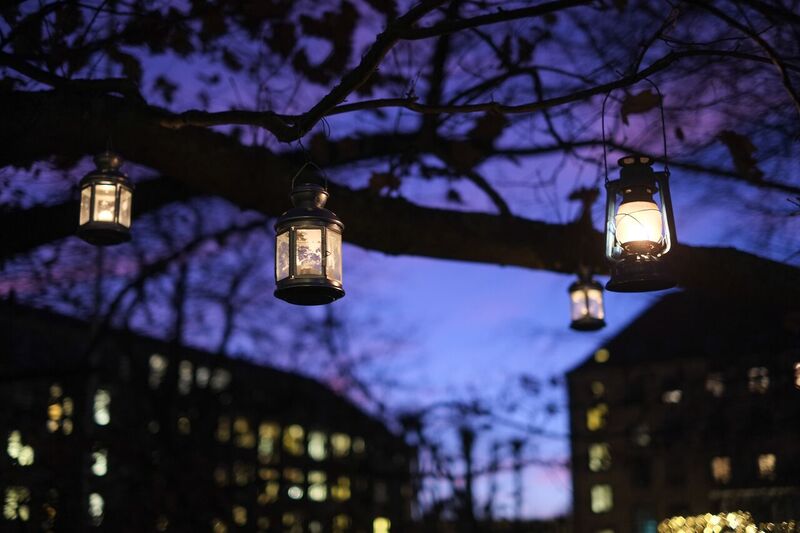 Lanternefest i parken tradition i den integrerede daginstitution Lundegård